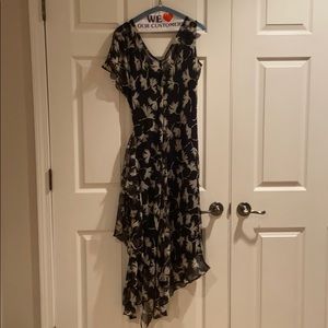 Black floral dress